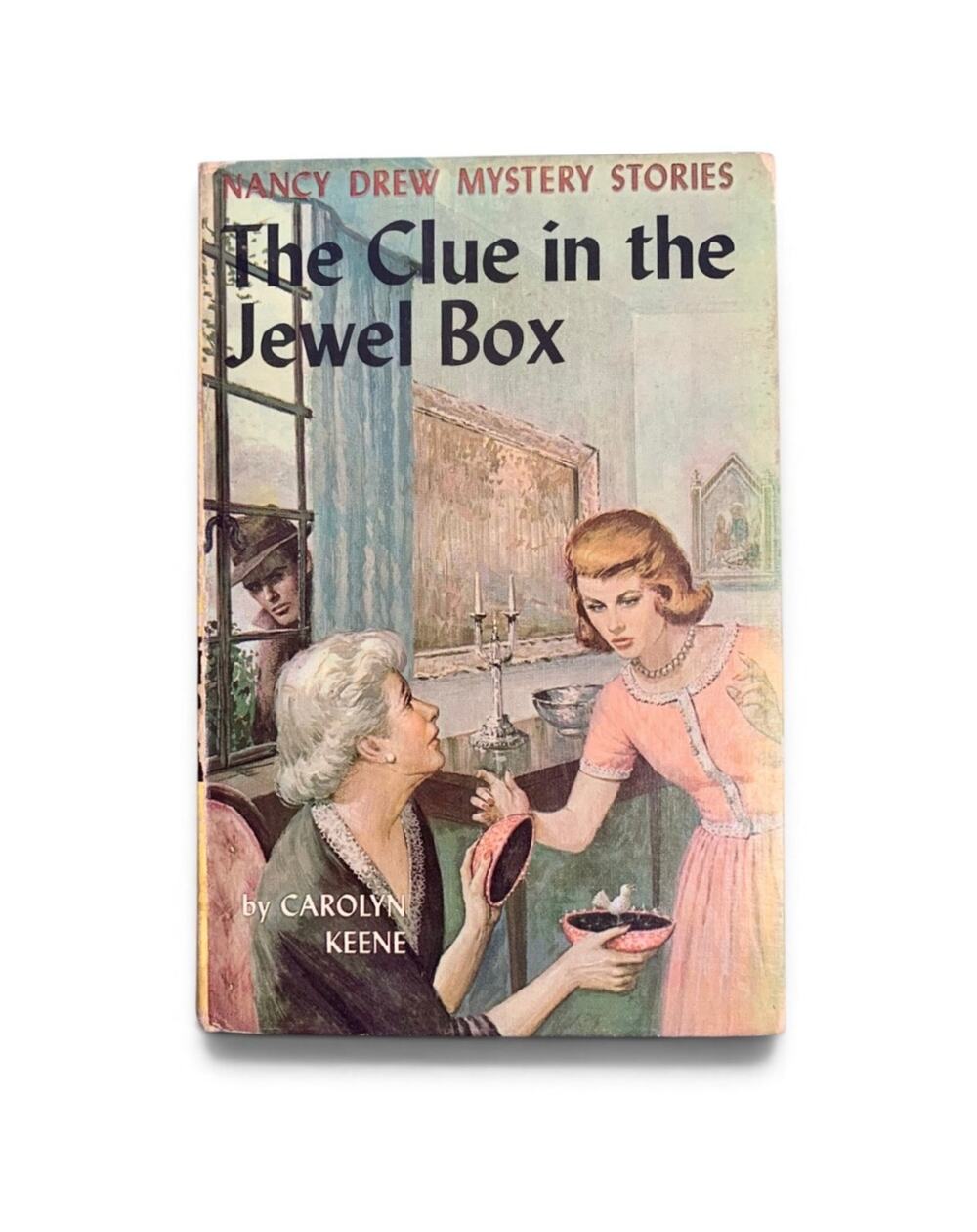 Vtg Nancy Drew Book Clue in the Jewel Box 1943 Carolyn Keene Blue End Papers #20